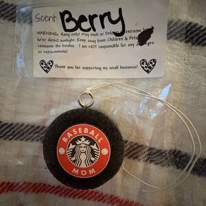 Black Baseball Mom Berry Scented Freshier